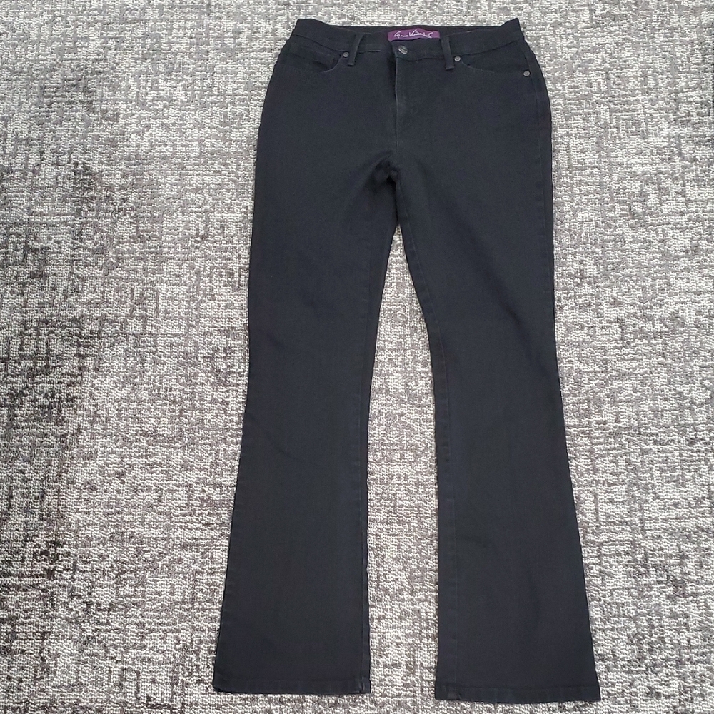 Gloria Vanderbilt Black Flare Wide Leg Jeans